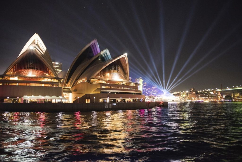 Sydney Opera House background. Original public domain image